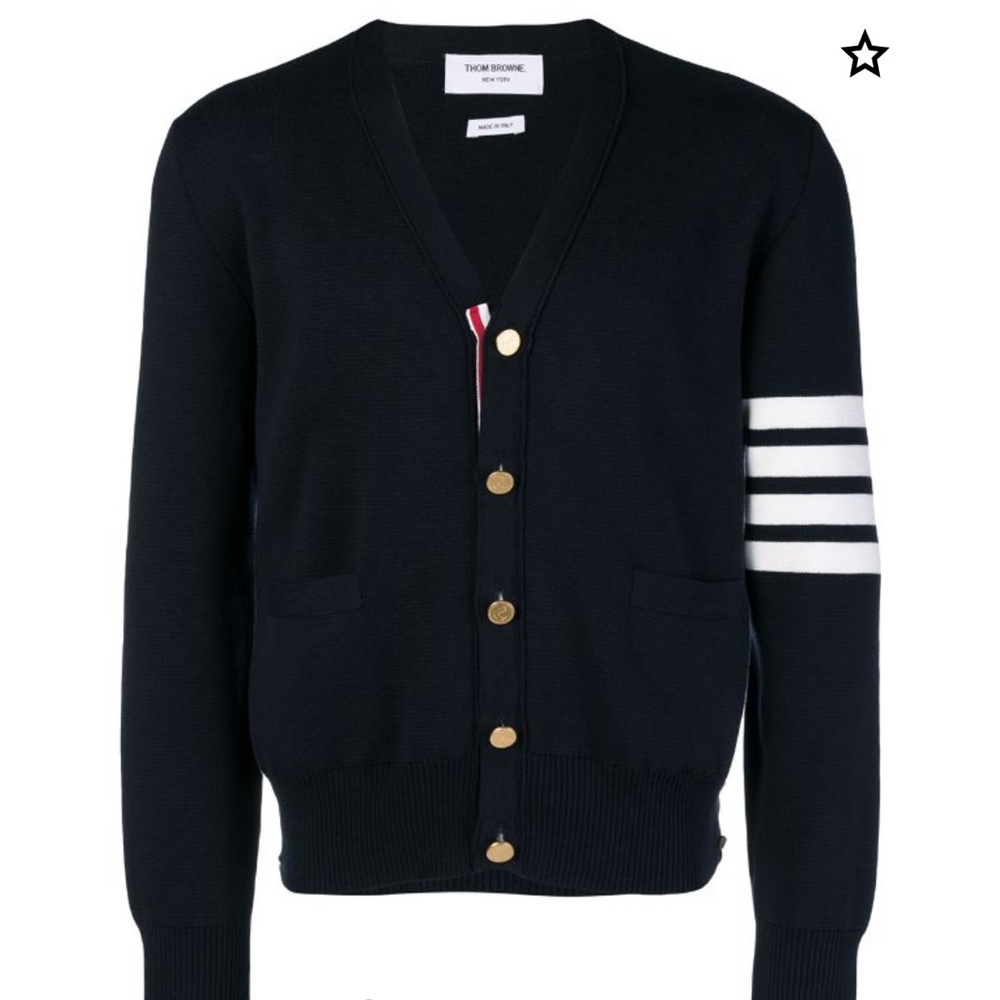 Thom Browne 4-Bar Milano Stitch cardigan (pristine almost brand new) Authentic
